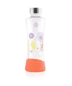 γυάλινο μπουκάλι νερού equa flowerhead poppy